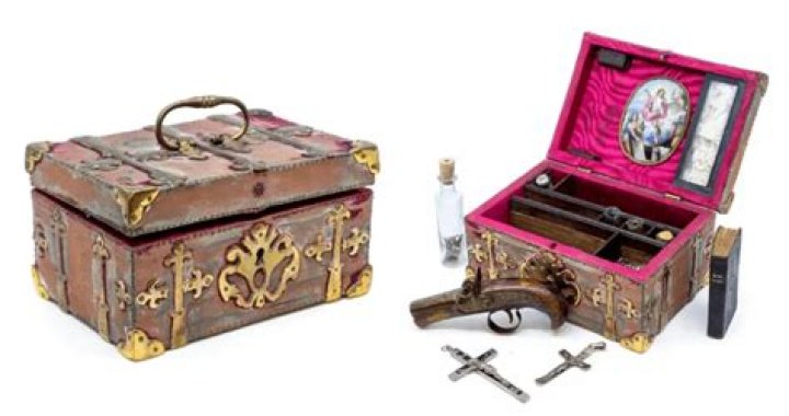 Antique Vampire-Slaying Kit With Crucifixes And Pistol Up For Auction