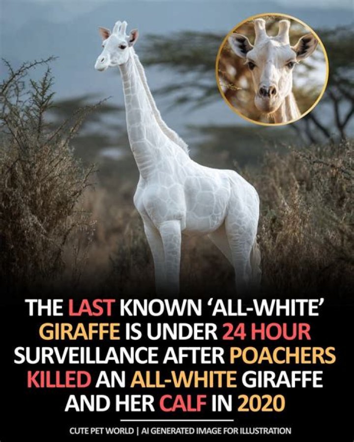 Kenya's Only Female White Giraffe And Her Calf Slaughtered By Poachers